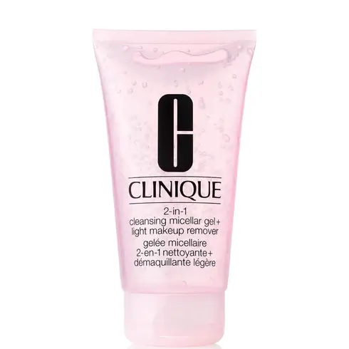 CLINIQUE 2-IN-1 CLEANSING MICELLAR GEL+LIGHT MAKEUP REMOVER 150ML