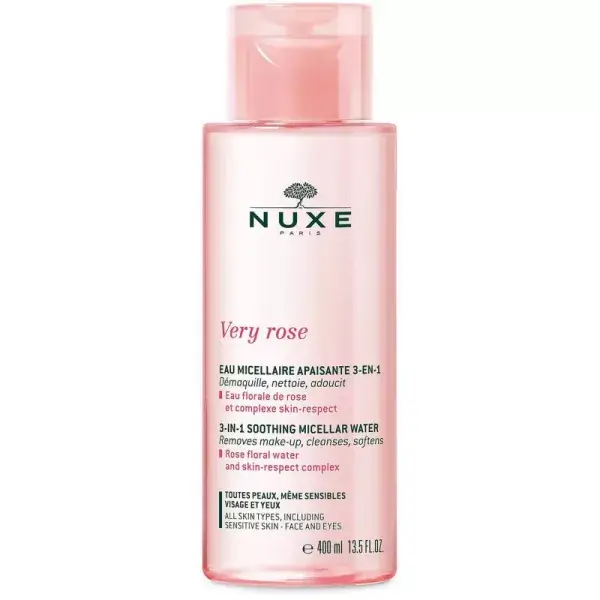 NUXE VERY ROSE EAU MICELLAIRE APAISANTE 3 EN 1 400ML