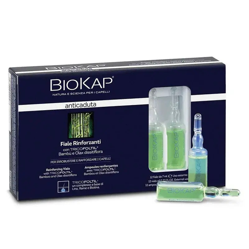 BIOKAP AMPOULES RENFORCANTES ANTICHUTE 12 AMPOULES DE 7ML