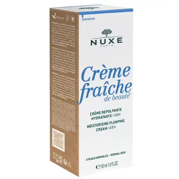 NUXE CREME FRAICHE DE BEAUTE CREME REPULPANTE HYDRATANTE 48H 30ML