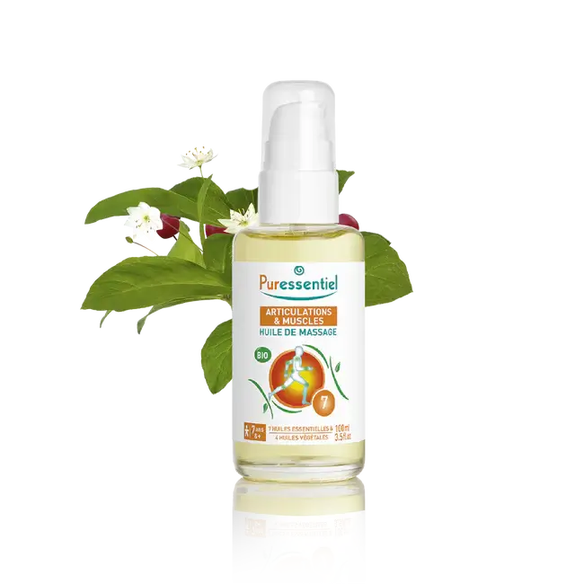 PURESSENTIEL Huile de Massage Relaxante Musculaire 100ml