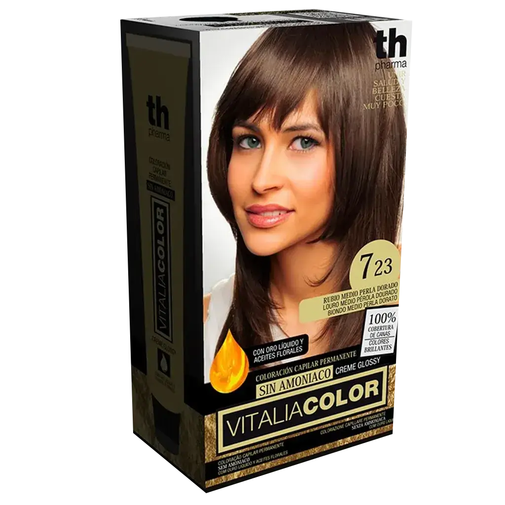 TH PHARMA V-COLOR N7.23 MEDIUM GOLDEN PEARL GOLD