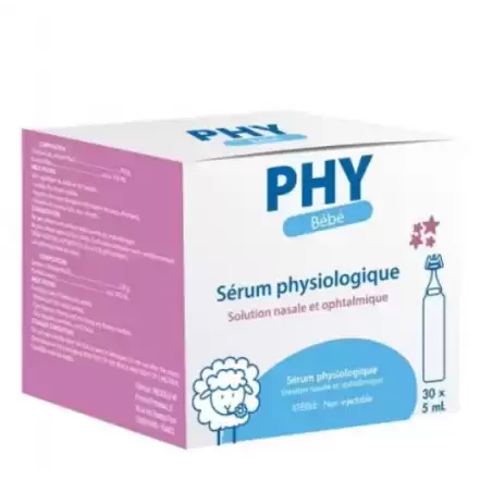 PHY BEBE SERUM PHYSIOLOGIQUE 30*5ML