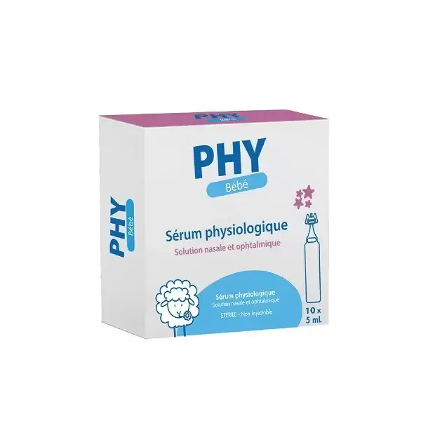 PHY BÉBÉ SÉRUM PHYSIOLOGIQUE 10*5ML