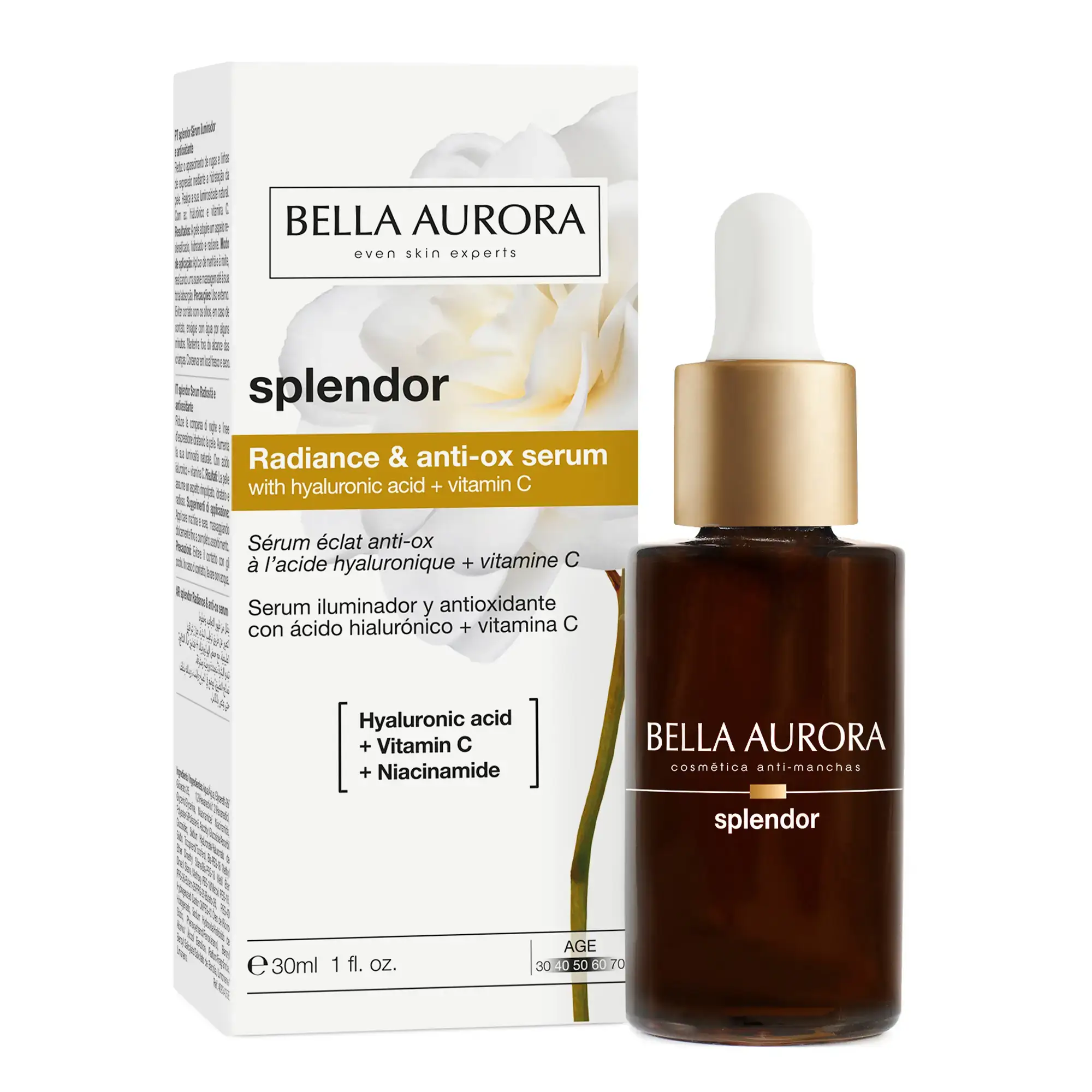 Bella Aurora Splendor Serum Iluminador y Antioxidante