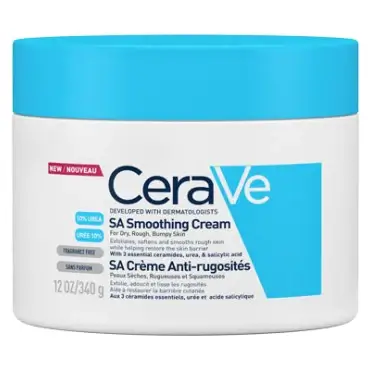 CERAVE SA Crème Anti Rugosités 340g - Soin pour Peaux Sèches, Rugueuses, Squameuses