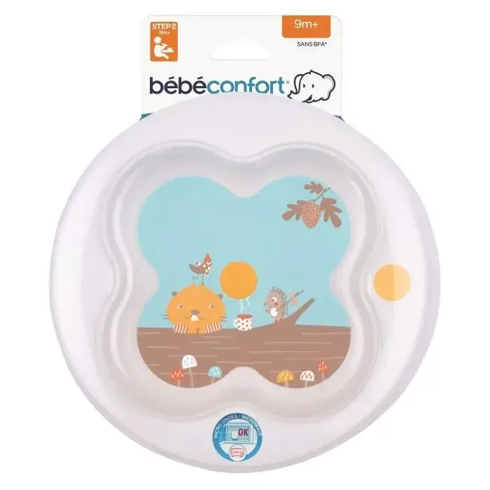 ASSIETTE AVEC COUVERCLE BÉBÉ CONFORT 1 PIÈCE
