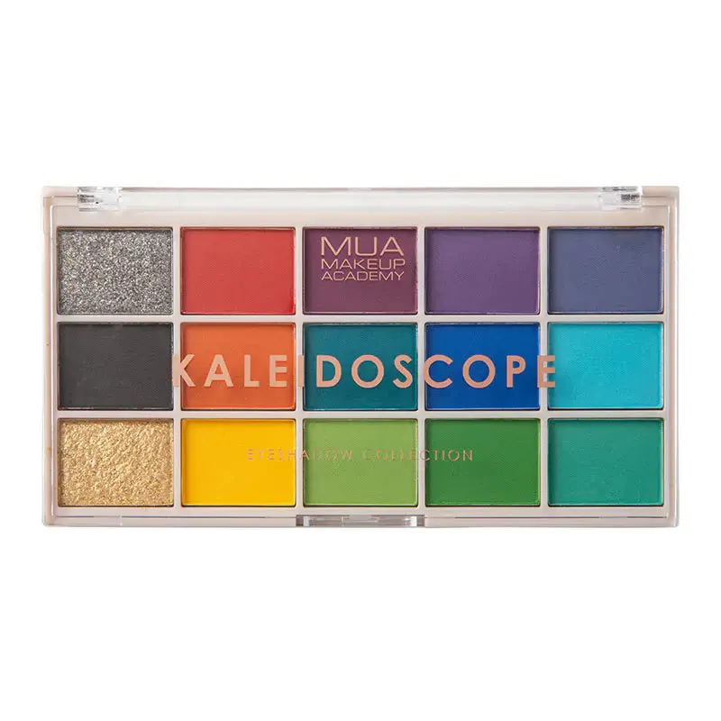 MUA MAKEUP 15 SHADE EYESHADOW PALETTE - KALEIDOSCOPE
