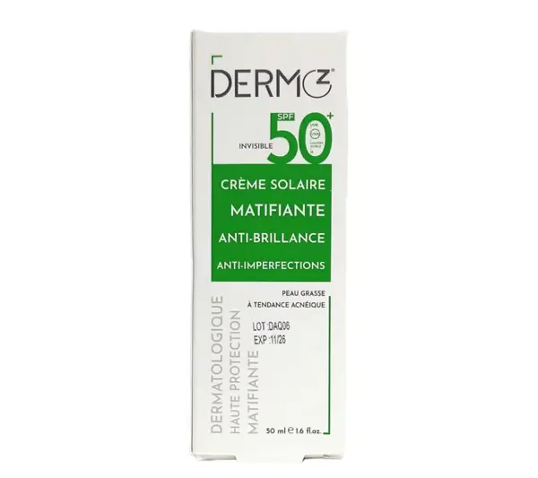 DERMOZ CREME SOLAIRE MATIFIANTE SPF 50 50ML