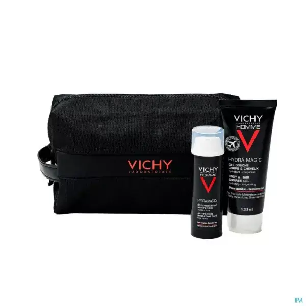 Vichy Homme Hydra mag C+ 100ml+hydra mag C gel 100ml Trousse