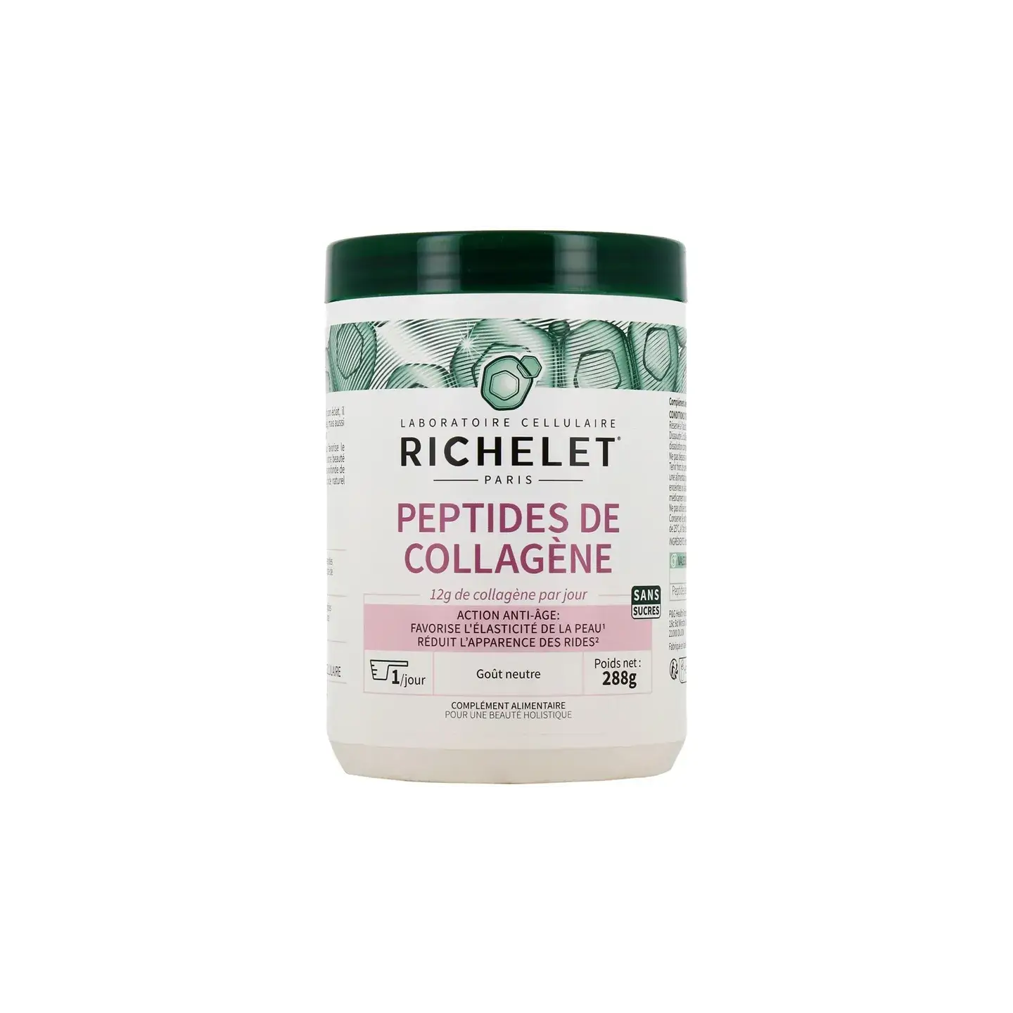 Richelet Régénération de la peau Peptides de collagène - 288g