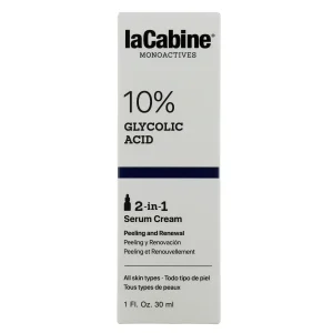 LA CABINE 10 GLYCOLIC ACID 2 EN 1 SERUM CREAM 30 ML