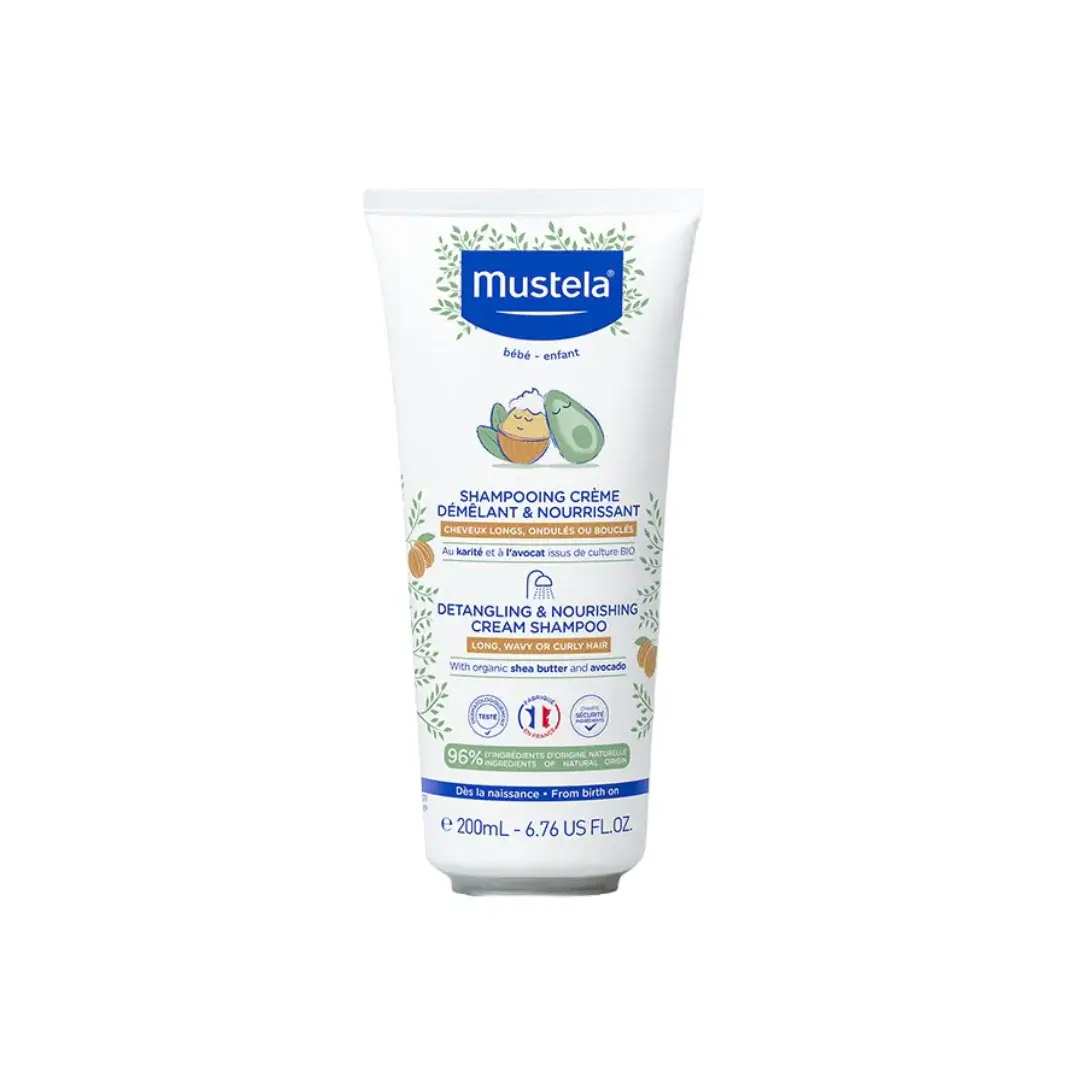 Mustela Shampooing Crème Démêlant & Nourrissant Cheveux Bouclés 200ml