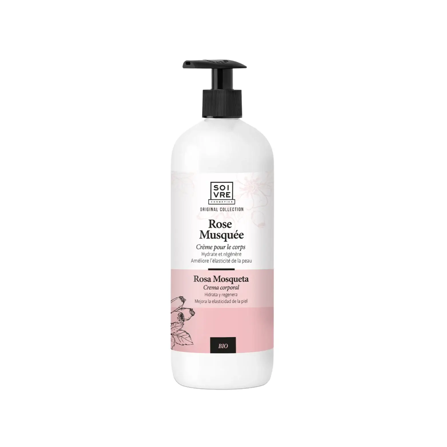 Crème Du Corps Rose Musquée Hydratant + Anti Vergetures