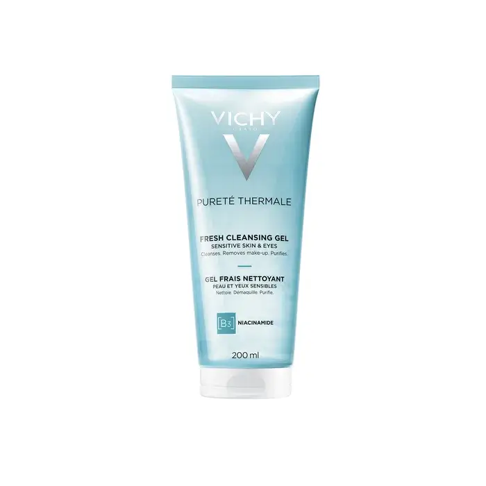 Vichy PURETÉ THERMALE - Gel Frais Nettoyant - Peaux & Yeux Sensibles, 200ml