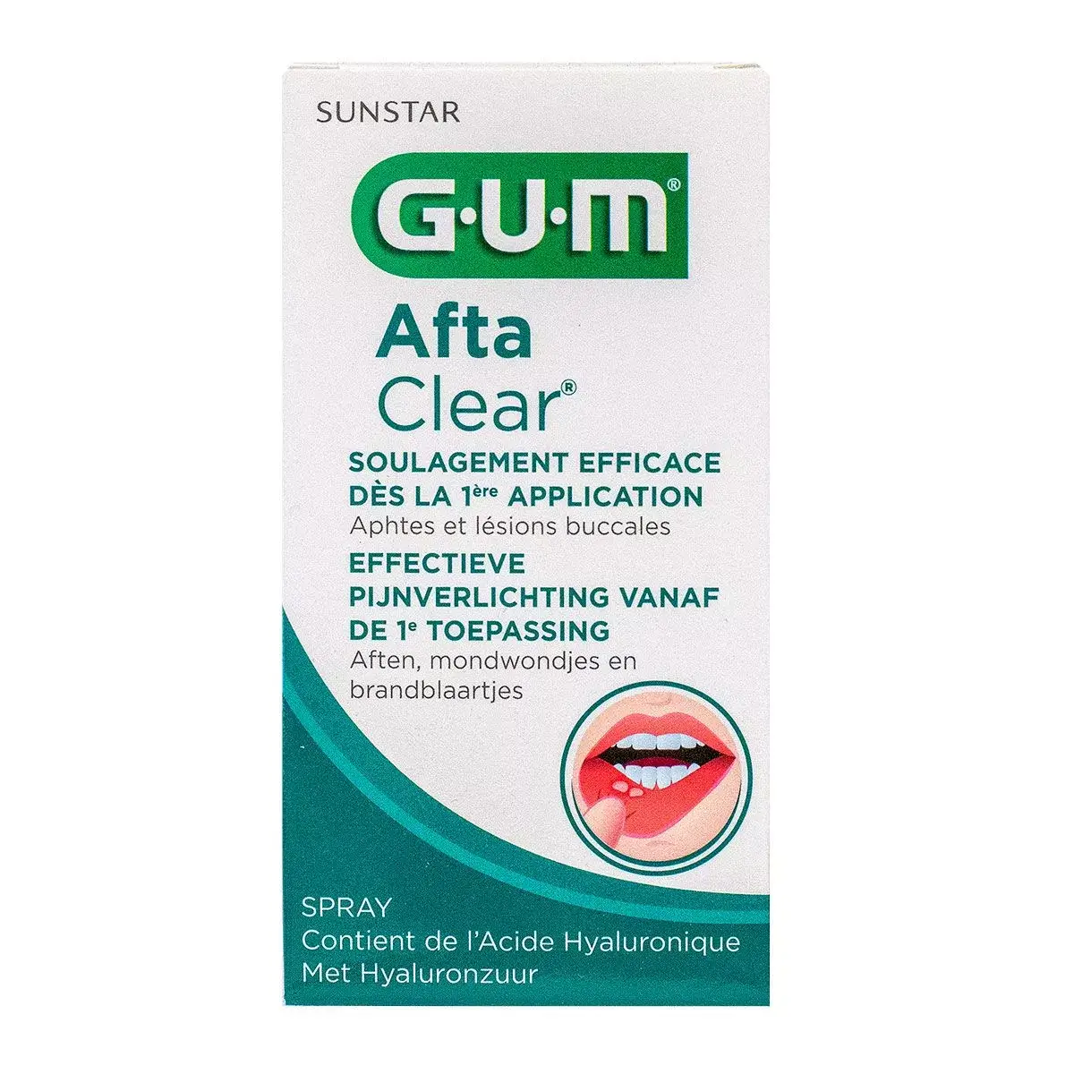 Gum Afta Clear aphtes et lésions buccales spray 15ml