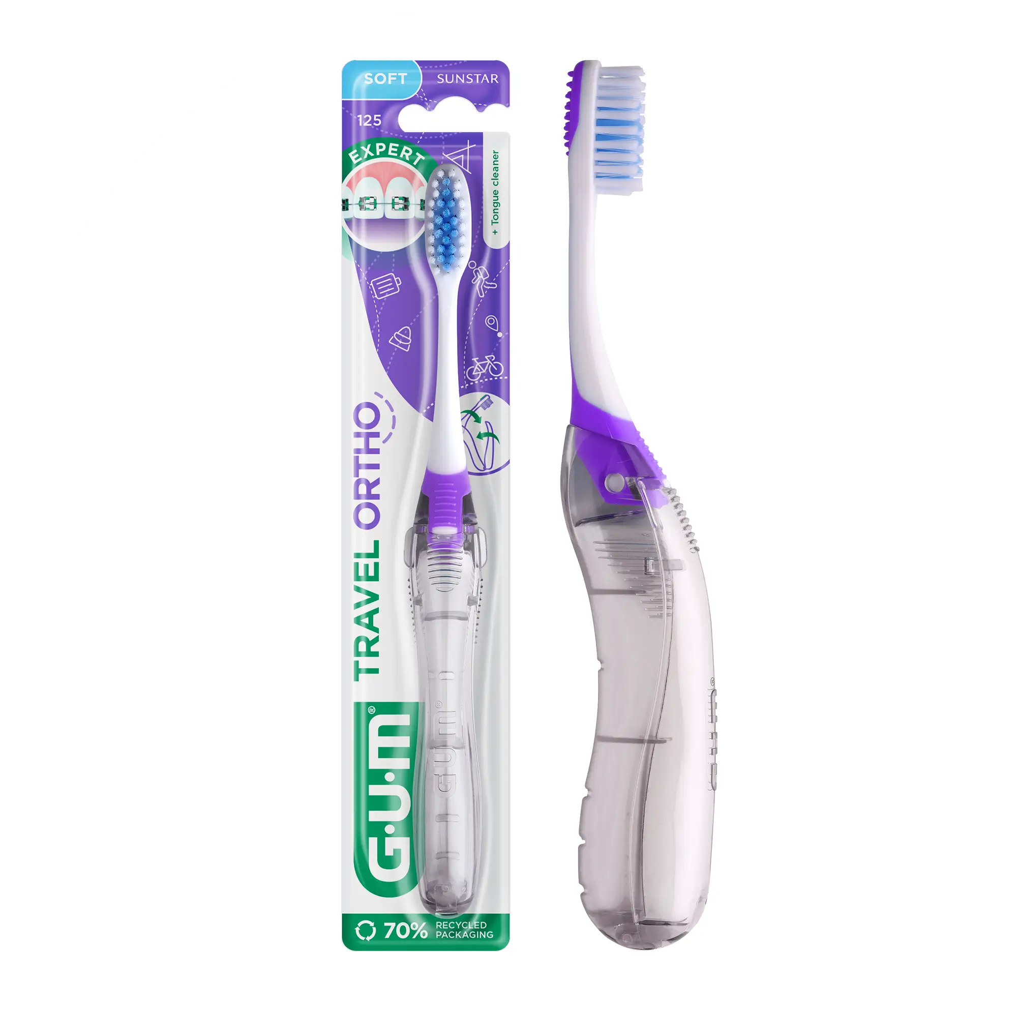 GUM BROSSE A DENT ORTHO TRAVEL 125 – Image 1