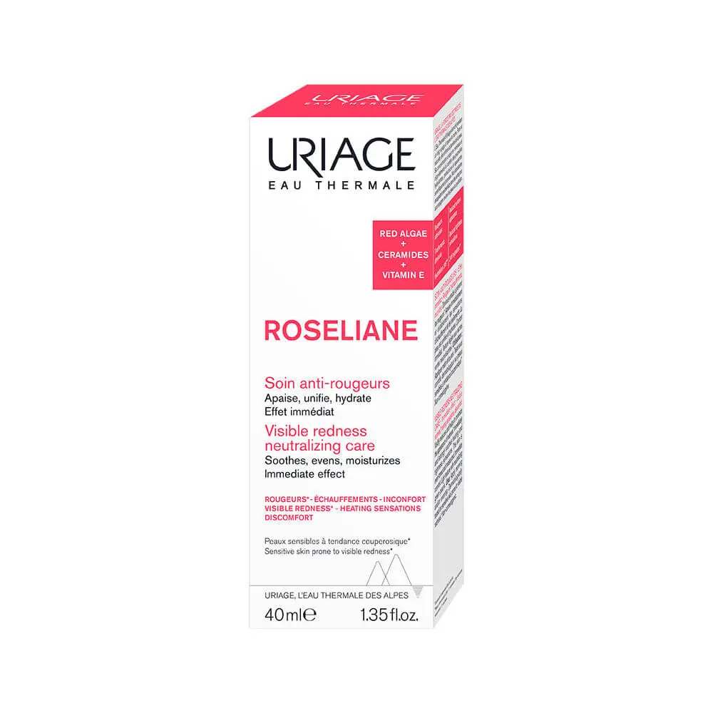 URIAGE Roséliane Crème Anti Rougeurs 40ml - Soin Apaisant - Peaux Sujettes aux Rougeurs