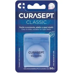 CURASEPT FIL DENTAIRE CIRE MENTHOLE 50M