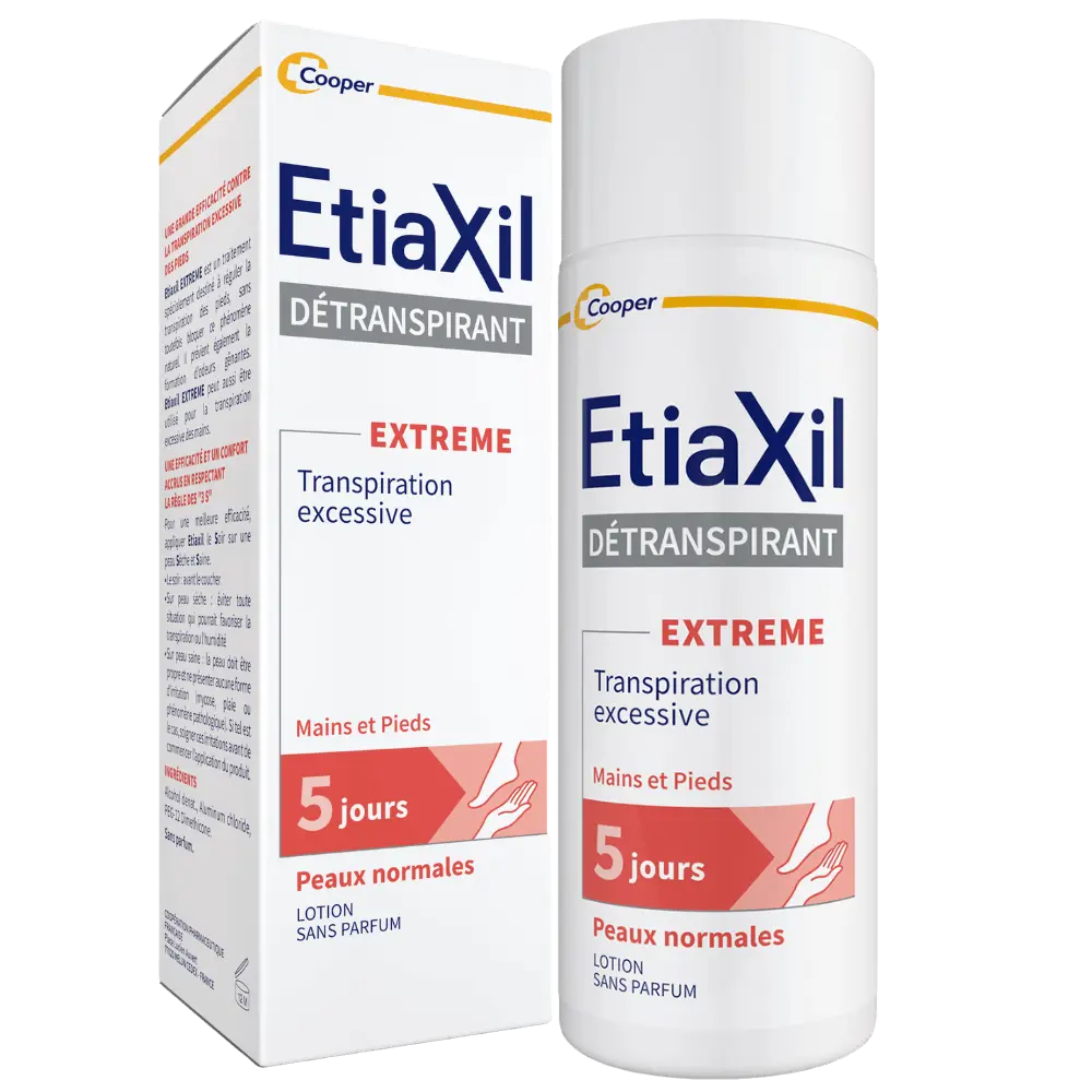 ETIAXIL DETRANSPIRANT EXTREME TRAITMENT MAINS ET PIEDS PEAUX NORMALES 100ML