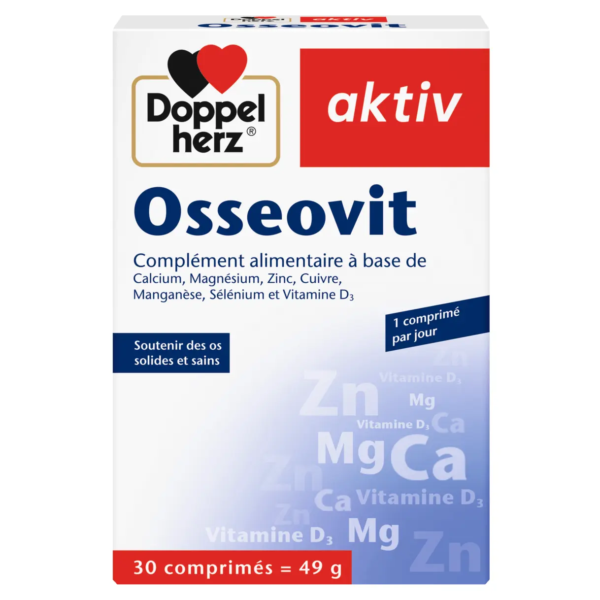 Doppel Herz Aktiv Osseovit 30 Comprimes