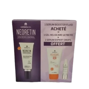 SERUM BOOSTER FLUID АСНЕТÉ GEL HELIOCARE ULTRA 90 + SERUM EXPERT DROPS OFFERT