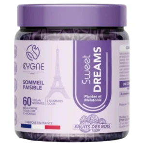 Cygne Sweet Dreams Plantes & Mélatonine Sommeil Fruits des Bois – 60 Gummies